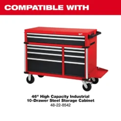 Milwaukee High Capacity 46 in. 8-Drawer Top Chest -Gripstor Sales Store red and black milwaukee top tool chests 48 22 8541 a0 1000