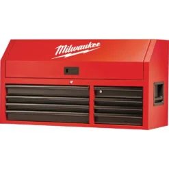 Milwaukee 46 in. 8-Drawer Steel Storage Top Chest in Red and Black -Gripstor Sales Store red and black textured powder coating milwaukee top tool chests 48 22 8510 4f 1000