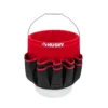 Husky 12 in. 30 Pocket Heavy Duty Bucket Jockey 5 Gallon In-Bucket Storage Tool Bag