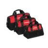 Husky 18 in., 15 in. and 12 in. Tool Bag Combo -Gripstor Sales Store red black husky tool bags hd60258a th fd 64 1000