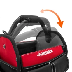 Husky 10 in. 15 Pocket Open Top Tool Bag 17 Husky 10 in. 15 Pocket Open Top Tool Bag -Gripstor Sales Store red black husky tool bags hd70010 th 4f 1000