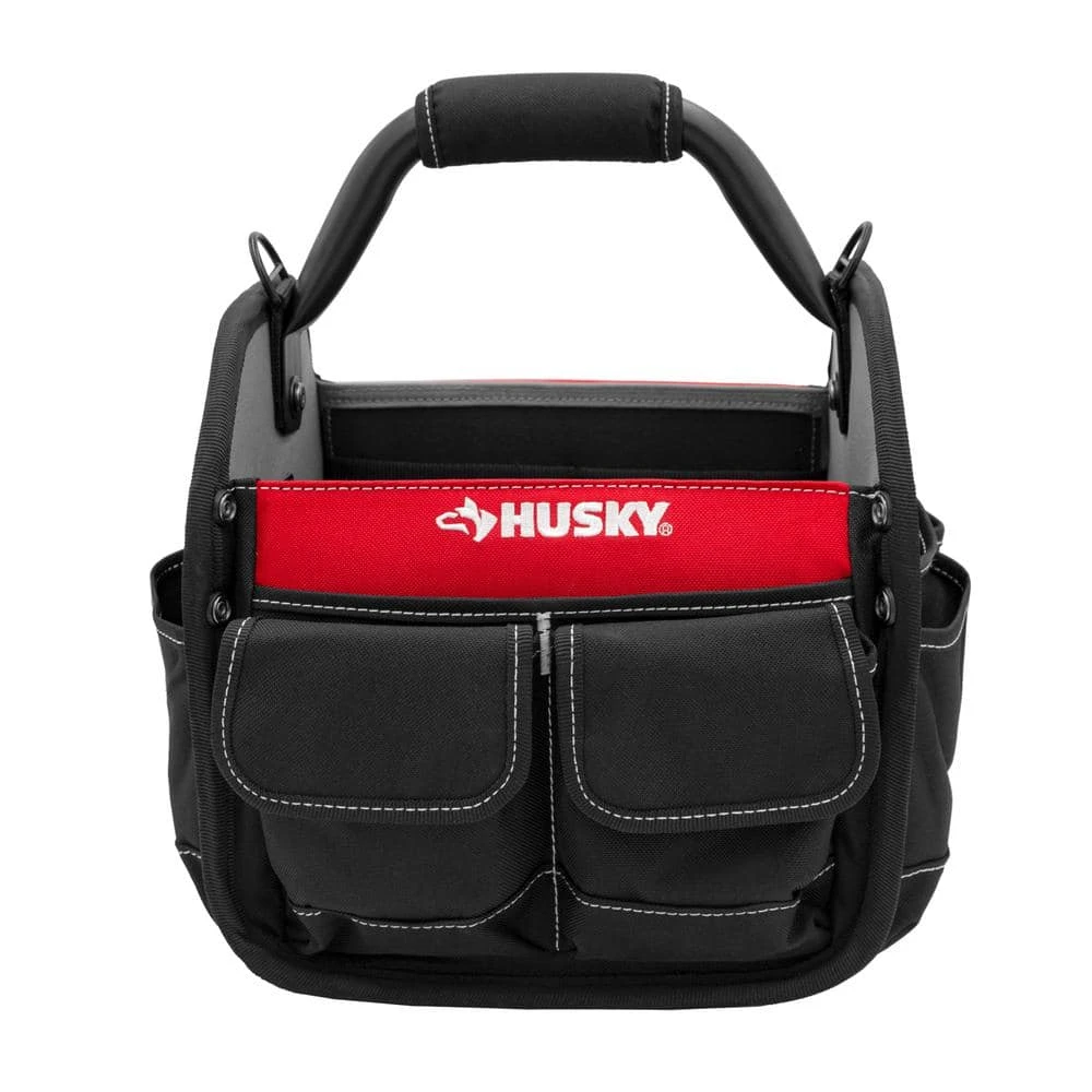 Husky 10 in. 15 Pocket Open Top Tool Bag 3 Husky 10 in. 15 Pocket Open Top Tool Bag