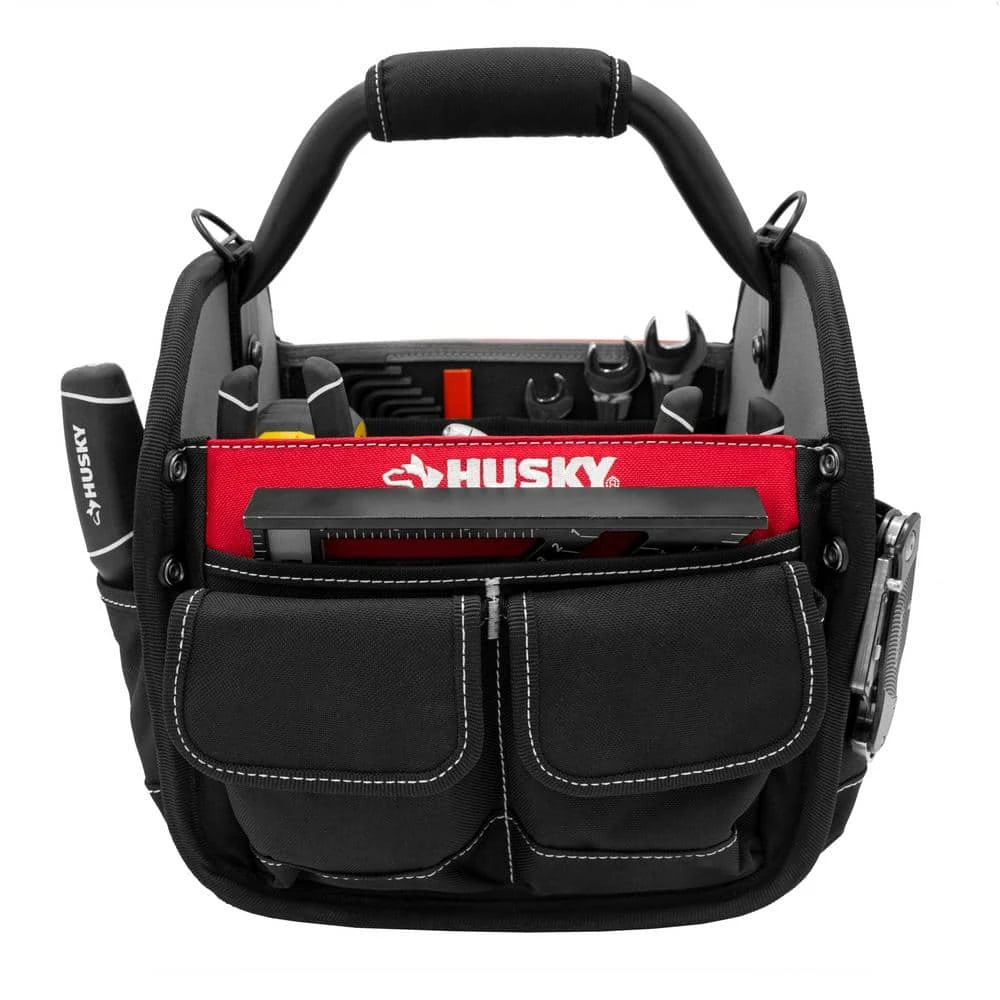 Husky 10 in. 15 Pocket Open Top Tool Bag 7 Husky 10 in. 15 Pocket Open Top Tool Bag - Image 5