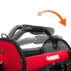 Husky 17 in. 18 Pocket Open Top Tool Bag -Gripstor Sales Store red black husky tool bags hd70017 th 4f 1000