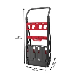 Milwaukee 20 in. W PACKOUT 2-Wheel Utility Tool Cart with 15 in. PACKOUT Backpack (2-Piece) -Gripstor Sales Store red black milwaukee modular tool storage systems 48 22 8415 48 22 8301 a0 1000