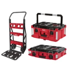 Milwaukee PACKOUT 20 in. 2-Wheel Utility Cart Kit (3-Piece)
