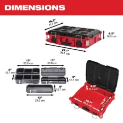 Milwaukee PACKOUT 20 in. 2-Wheel Utility Cart Kit (3-Piece) -Gripstor Sales Store red black milwaukee modular tool storage systems 48 22 8415 48 22 8425 48 22 8424 77 1000