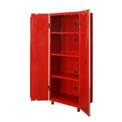 Husky 2-Pack Steel Shelf Set in Red (30 in. W x 15 in. D) for Ready-to-Assemble 30 in. Freestanding Garage Cabinet -Gripstor Sales Store red husky garage cabinet accessories g3000psr us 40 1000