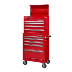 Husky 27 in. 11-Drawer Tool Chest and Cabinet Combo in Red -Gripstor Sales Store red husky tool chest combos 410 026 0111 1f 1000