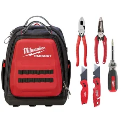 Milwaukee 15 in. PACKOUT Backpack with Hand Tool Set (5-Pieces)