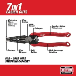 Milwaukee 15 in. PACKOUT Backpack with 7-in-1 Combination Wire Stripper Pliers -Gripstor Sales Store red milwaukee modular tool storage systems 48 22 8301 48 22 3078 40 1000
