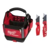 Milwaukee 10 in. PACKOUT Tote with Fastback Folding Utility Knife Set (2-Pack)