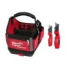 Milwaukee 10 in. PACKOUT Tote with FASTBACK 6-In-1 Folding Utility Knife and FASTBACK Compact Folding Utility Knife Set -Gripstor Sales Store red milwaukee modular tool storage systems 48 22 8310 48 22 1505q 64 1000