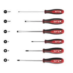 Milwaukee 10 in. PACKOUT Tote with Screwdriver Set (6-Pieces) -Gripstor Sales Store red milwaukee modular tool storage systems 48 22 8310 48 22 2706 1f 1000