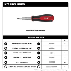 Milwaukee 10 in. PACKOUT Tote with 11-in-1 Multi-Tip Screwdriver with Square Drive Bits -Gripstor Sales Store red milwaukee modular tool storage systems 48 22 8310 48 22 2761 a0 1000