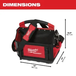 Milwaukee 15 in. PACKOUT Tote with FASTBACK 6-In-1 Folding Utility Knife and FASTBACK Compact Folding Utility Knife Set -Gripstor Sales Store red milwaukee modular tool storage systems 48 22 8315 48 22 1505q 40 1000