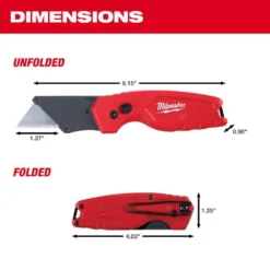 Milwaukee 15 in. PACKOUT Tote with FASTBACK 6-In-1 Folding Utility Knife and FASTBACK Compact Folding Utility Knife Set -Gripstor Sales Store red milwaukee modular tool storage systems 48 22 8315 48 22 1505q 77 1000