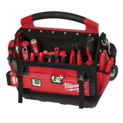 Milwaukee 15 in. PACKOUT Tote with 6-in-1 Wire Strippers Pliers and Screwdriver Set (10-Piece) -Gripstor Sales Store red milwaukee modular tool storage systems 48 22 8315 48 22 2718 48 22 3079 77 1000