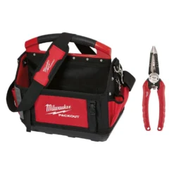 Milwaukee 15 in. PACKOUT Tote with 6-in-1 Wire Stripper Pliers