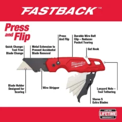 Milwaukee 20 in. PACKOUT Tote with Fastback Folding Utility Knife Set (2-Pack) -Gripstor Sales Store red milwaukee modular tool storage systems 48 22 8320 48 22 1503 40 1000