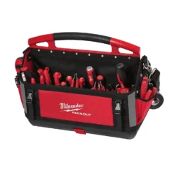Milwaukee 20 in. PACKOUT Tote with Fastback Folding Utility Knife Set (2-Pack) -Gripstor Sales Store red milwaukee modular tool storage systems 48 22 8320 48 22 1503 77 1000