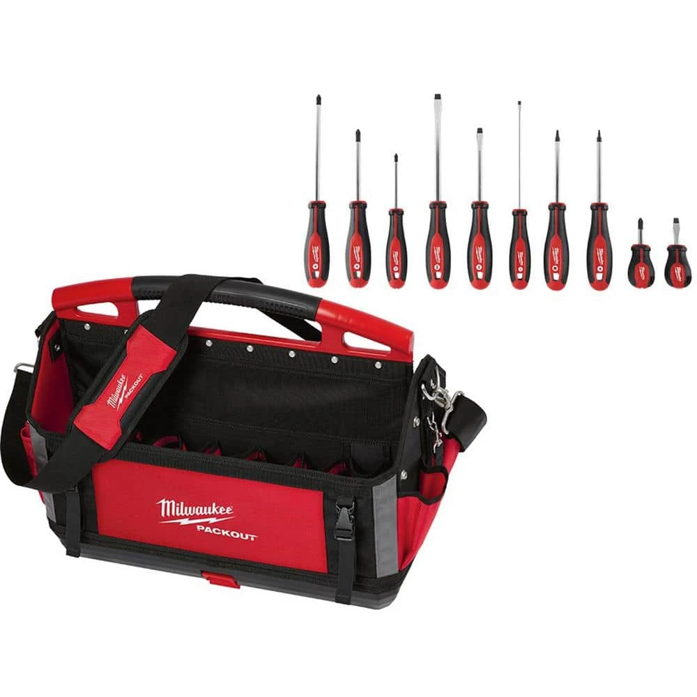 Milwaukee 20 in. PACKOUT Tote with Screwdriver Set (11-Piece) 3 Milwaukee 20 in. PACKOUT Tote with Screwdriver Set (11-Piece)