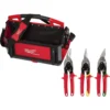Milwaukee 20 in. PACKOUT Tote with Aviation Snips (3-Pack)