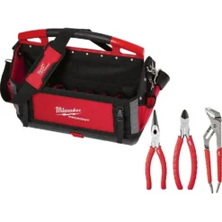 Milwaukee 20 in. PACKOUT Tote with 3-Piece Pliers Kit