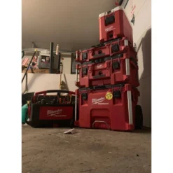 Milwaukee 20 in. PACKOUT Tote -Gripstor Sales Store red milwaukee modular tool storage systems 48 22 8320 77 1000