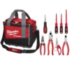 Milwaukee 15 in. PACKOUT Tool Bag & Electrician Hand Tool Set (9-Piece) 1 Milwaukee 15 in. PACKOUT Tool Bag & Electrician Hand Tool Set (9-Piece) -Gripstor Sales Store red milwaukee modular tool storage systems 48 22 8321 48 22 6100 48 22 3079 64 1000
