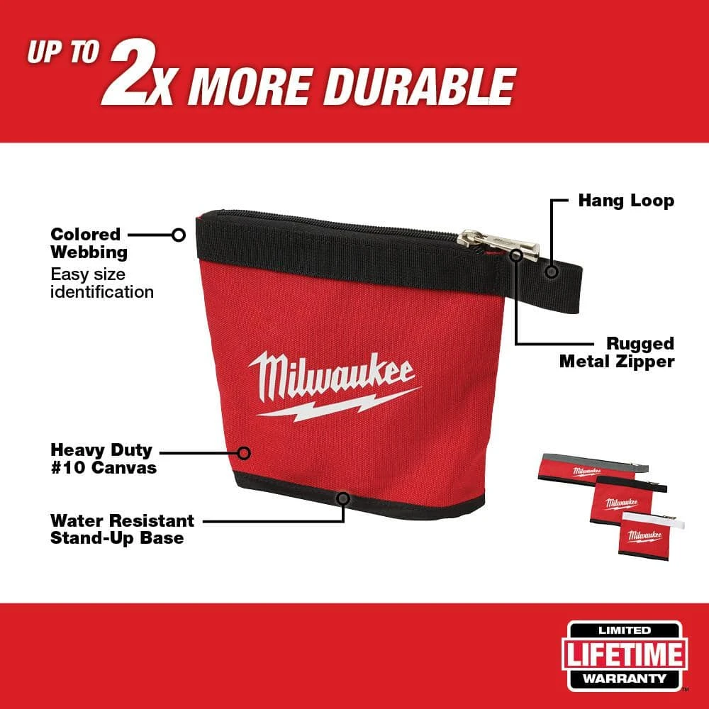 Milwaukee 20 in. PACKOUT Tool Bag with Multi-Size Zipper Tool Bags in Red (3-Pack) 5 Milwaukee 20 in. PACKOUT Tool Bag with Multi-Size Zipper Tool Bags in Red (3-Pack) - Image 3