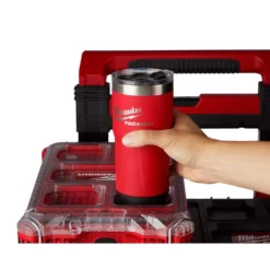 Milwaukee PACKOUT Red 20 oz. Tumbler -Gripstor Sales Store red milwaukee modular tool storage systems 48 22 8392r 66 1000