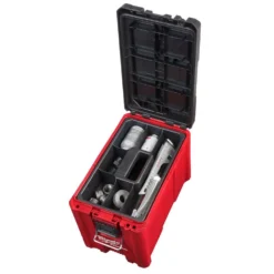 Milwaukee PACKOUT 10 in. Compact Portable Tool Box with Adjustable Dividers and Interior Storage Tray -Gripstor Sales Store red milwaukee modular tool storage systems 48 22 8422 1d 1000
