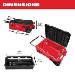 Milwaukee PACKOUT 38 in. Rolling Tool Chest -Gripstor Sales Store red milwaukee modular tool storage systems 48 22 8428 40 1000