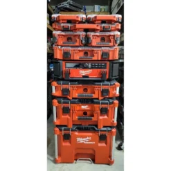 Milwaukee PACKOUT 5-Compartment Low-Profile Compact Small Parts Organizer -Gripstor Sales Store red milwaukee modular tool storage systems 48 22 8436 77 1000