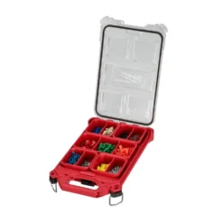 Milwaukee PACKOUT 5-Compartment Low-Profile Compact Small Parts Organizer (5-Pack) -Gripstor Sales Store red milwaukee modular tool storage systems 48 22 8436x5 1d 1000