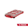 Milwaukee PACKOUT 5-Compartment Low-Profile Compact Small Parts Organizer (5-Pack) -Gripstor Sales Store red milwaukee modular tool storage systems 48 22 8436x5 64 1000
