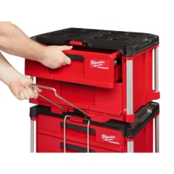 Milwaukee PACKOUT 22 in. 2-Drawer Tool Box with Metal Reinforced Corners -Gripstor Sales Store red milwaukee modular tool storage systems 48 22 8442 1d 1000