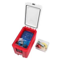 Milwaukee PACKOUT 10 in. Red 16 qt. Compact Cooler -Gripstor Sales Store red milwaukee modular tool storage systems 48 22 8460 a0 1000