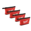 Milwaukee 12 in. Red Zipper Tool Bag (4-Piece)