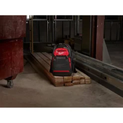 Milwaukee 10 in. Jobsite Backpack with 25 ft. x 1 in. Compact Magnetic Tape Measure (2-Pack) -Gripstor Sales Store red milwaukee tool bags 48 22 8200 48 22 0325g 4f 1000