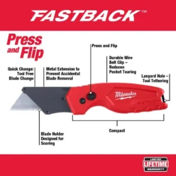 Milwaukee Jobsite Backpack with Fastback Knives (2-Pack) -Gripstor Sales Store red milwaukee tool bags 48 22 8200 48 22 1503 a0 1000