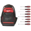 Milwaukee Jobsite Backpack with Screwdriver Set (8-Piece) -Gripstor Sales Store red milwaukee tool bags 48 22 8200 48 22 2718 64 1000