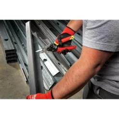 Milwaukee Adjustable Electricians Work Belt W/ Left, Right, and Straight Aviation Snips (3-Pack) -Gripstor Sales Store red milwaukee tool belts 48 22 8110 48 22 4533 76 1000