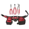 Milwaukee Adjustable Electricians Work Belt with 3-Pieces Pliers Kit -Gripstor Sales Store red milwaukee tool belts 48 22 8110 48 22 6331 64 1000