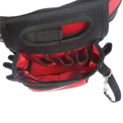Milwaukee Adjustable Electricians Work Belt with Ultimate Jobsite Backpack -Gripstor Sales Store red milwaukee tool belts 48 22 8110 48 22 8201 77 1000