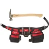 Milwaukee Adjustable Electricians Work Belt with 19 oz. Hickory Framing Hammer