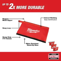 Milwaukee 12 in. Zipper Tool Bag in Multi-Color (3-Pack) 9 Milwaukee 12 in. Zipper Tool Bag in Multi-Color (3-Pack) -Gripstor Sales Store red milwaukee tool belts 48 22 8193 e1 1000