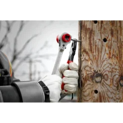 Milwaukee Lineman's Aerial Tool Apron with Lineman's High Leverage Ratcheting Wrench with Smooth Strike Face (2-Piece) -Gripstor Sales Store red milwaukee tool belts 48 22 8290 48 22 9213 fa 1000