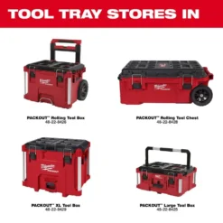 Milwaukee PACKOUT Tool Tray with Quick Adjust Dividers -Gripstor Sales Store red modular tool storage systems 48 22 8045 66 1000